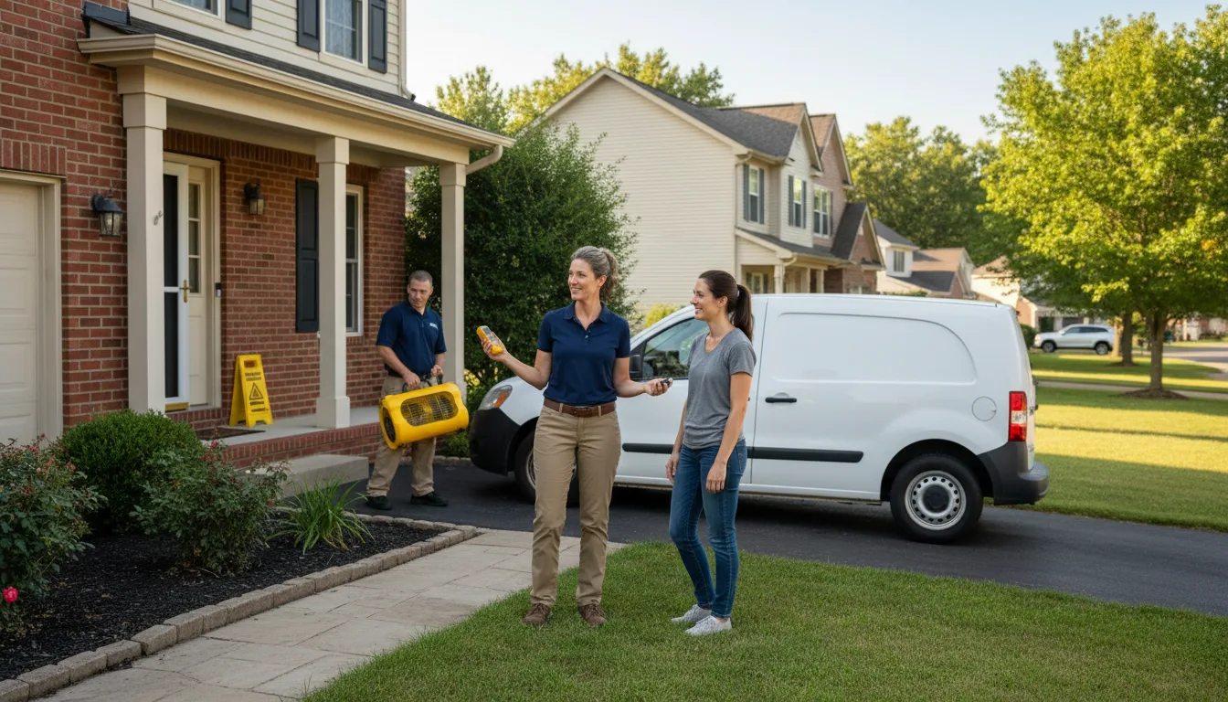 Residential water damage restoration in Lake Hamilton, FL